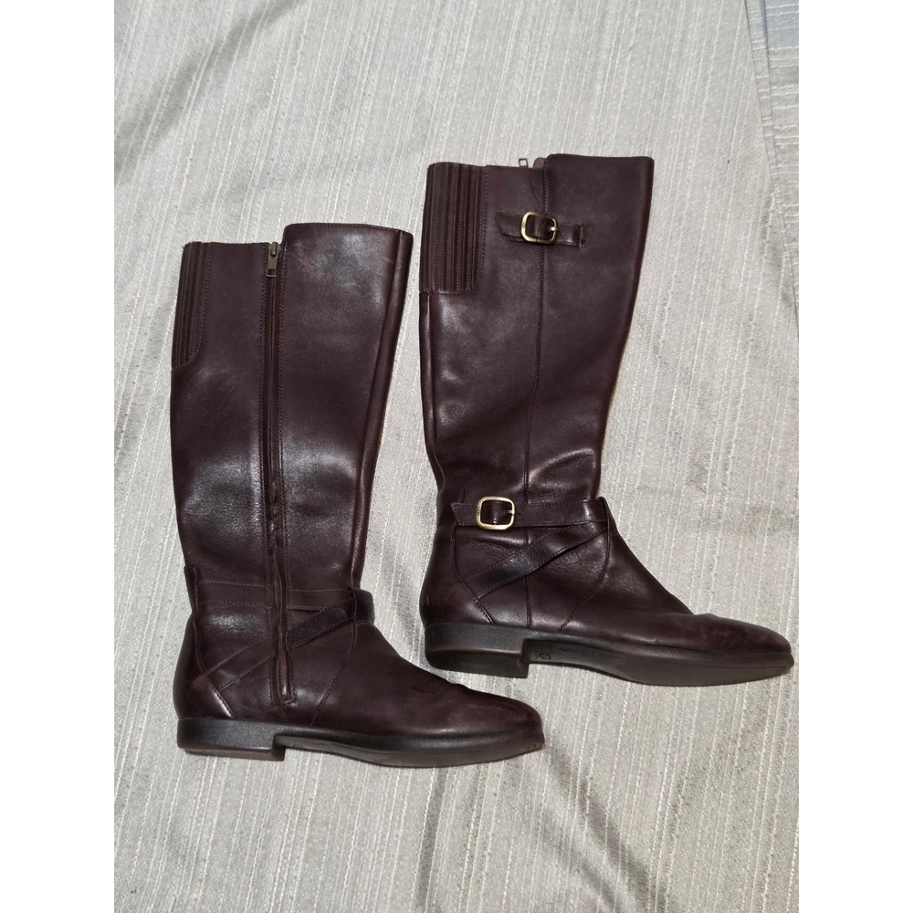 UGG Australia Womens 1005920 Brown Leather Tall Riding Boots Size 8